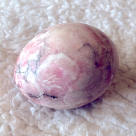 RARE VTG 1960's  Alabaster Marble Egg - Picture 3 of 12